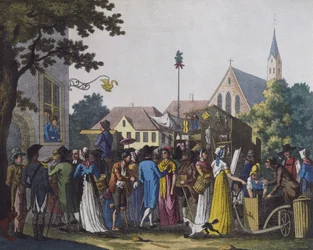 Markt, 1810 (Farbstich)